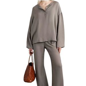 NWT LESET Oversized Taupe Ari Tunic, Small